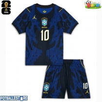 Brasil Vinicius Junior #10 Bortedraktsett Barn VM 2026 Kortermet (+ Korte bukser)